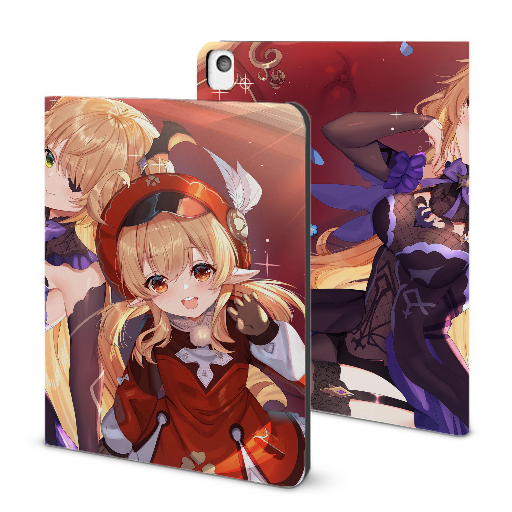 げんし神 genshin IPadケース ペンホルダー付き ブックスタイルデザイン